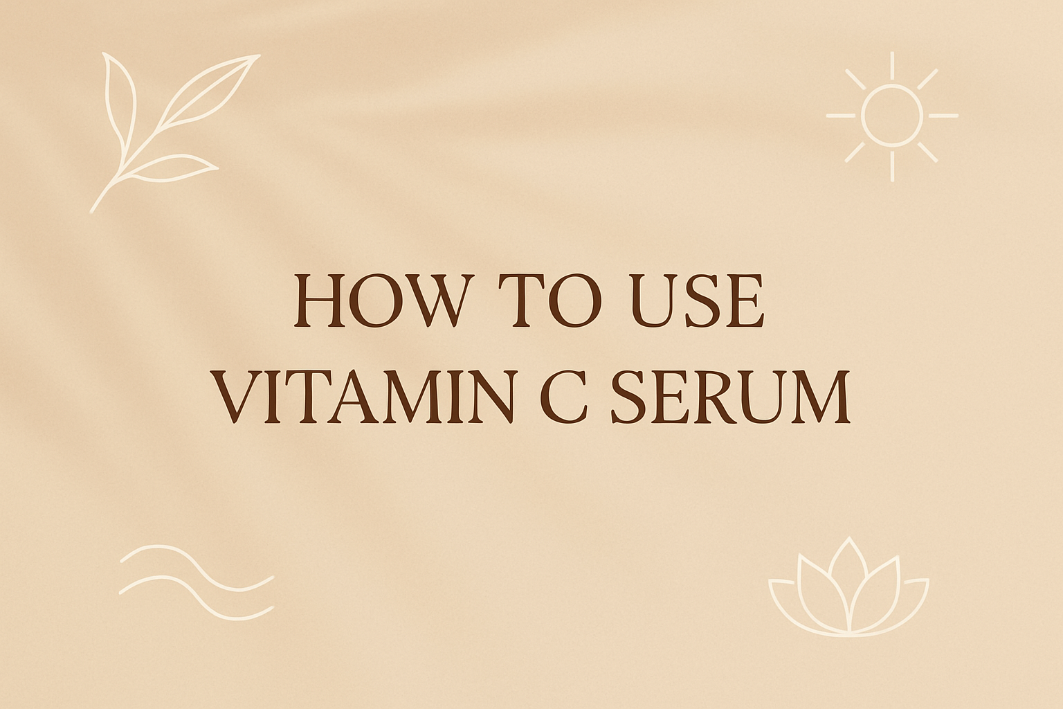 how to use vitamin c serumimage