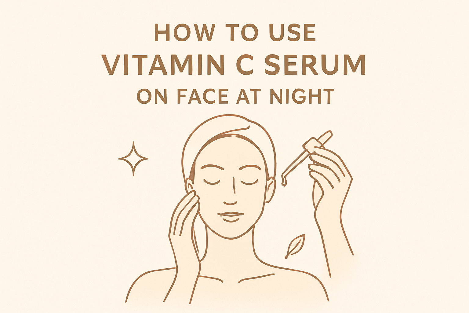 how to use vitamin c serum on face at nightimage