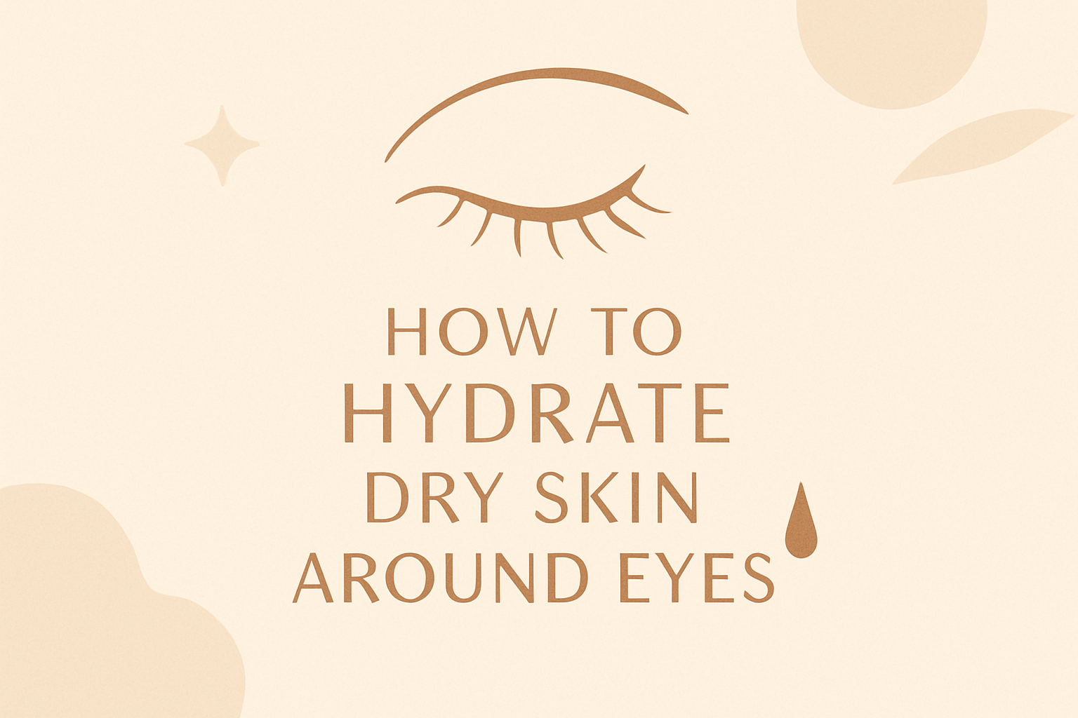 How To Hydrate Dry Skin Around Eyes – Hydrate And Repair Skincare Tipsimage