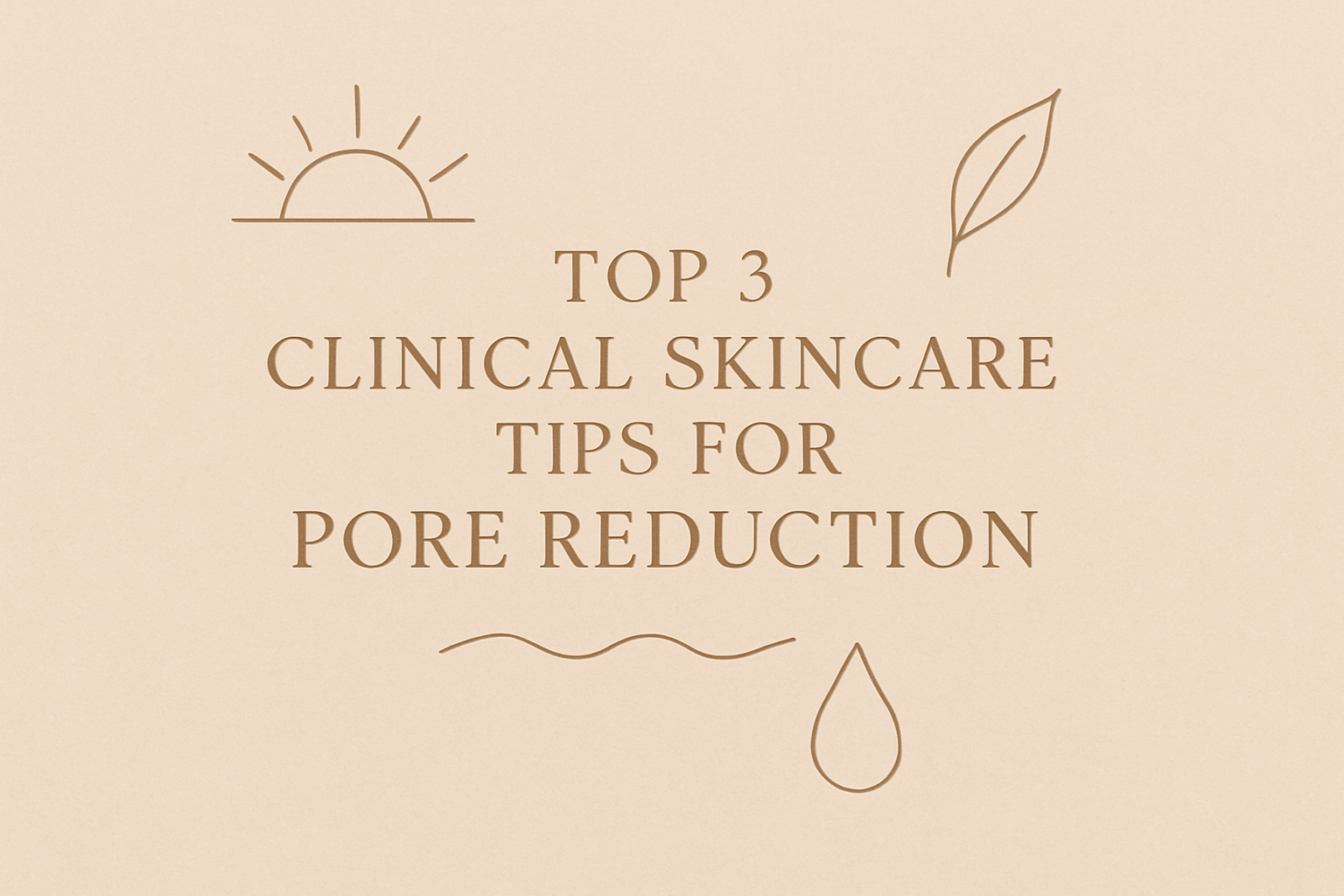 Top 3 Clinical Skincare Tips for pore reductionimage