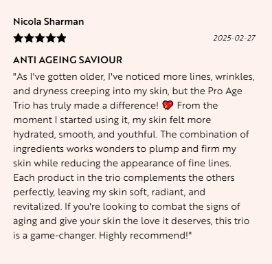 Pro Age + Skincare  Advanced formulas that support collagen, improve elasticity, and rejuvenate mature skin with real, noticeable results- Read More Below
