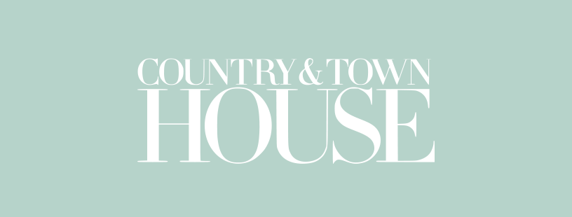 country town and house logo